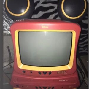 Mickey TV and DVD/VHS Player
